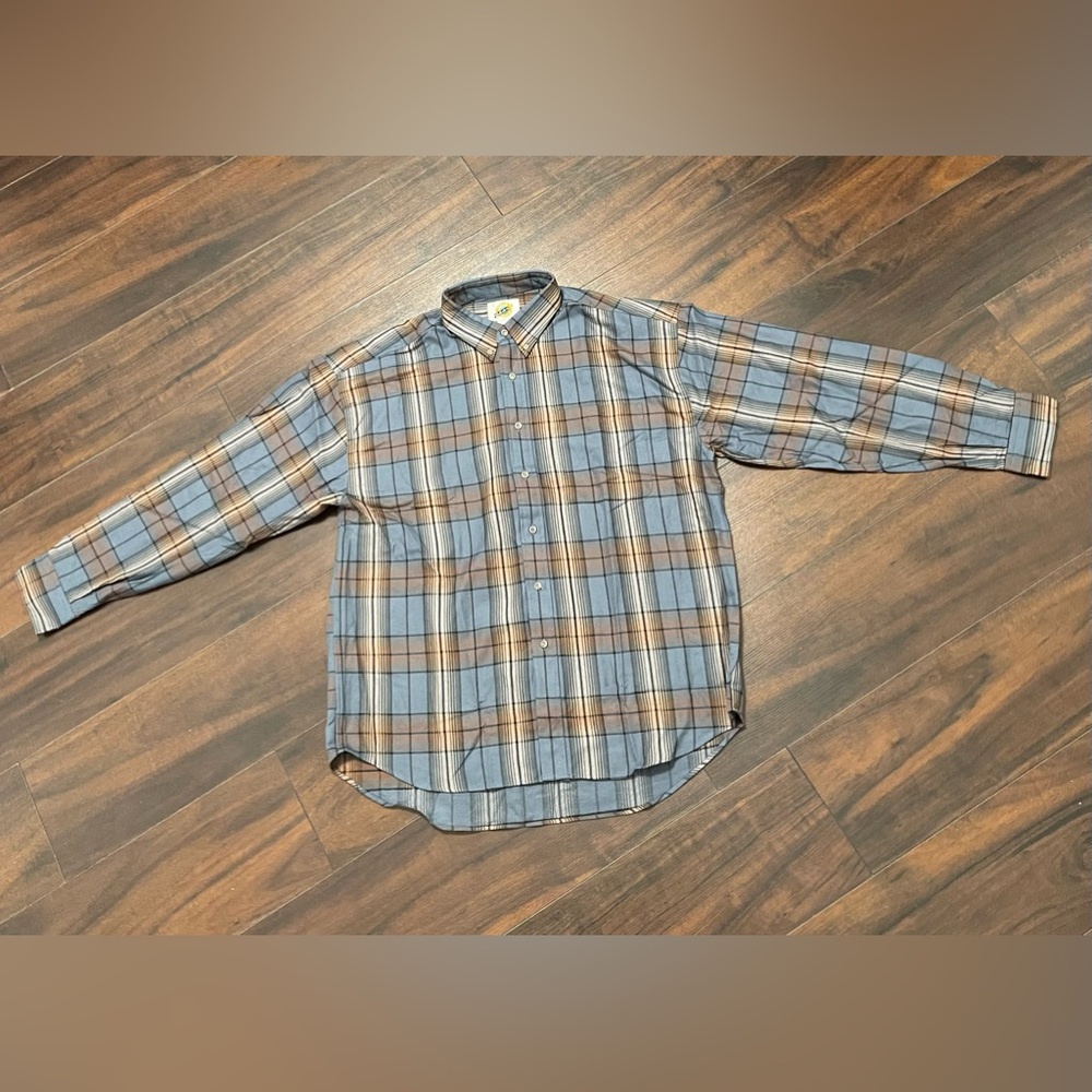 Mens Vintage Field Gear Button Down Shirt Size XL Long Sleeve With Pockets